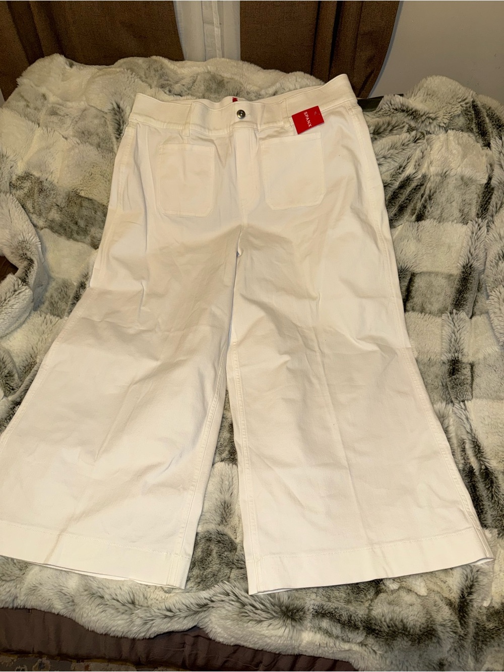 SPANX white wide leg Pants